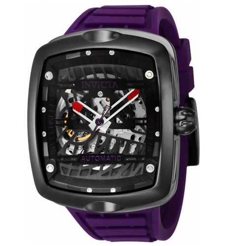 Invicta S1 Rally Diablo Automatic Deep Purple Skeleton Dial Watch 44041-Klawk Watches