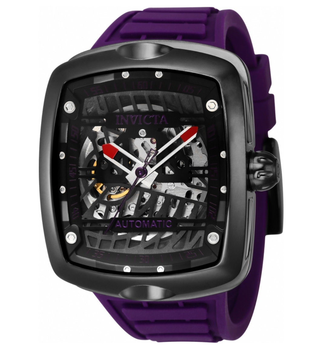 Invicta S1 Rally Diablo Automatic Deep Purple Skeleton Dial Watch 44041-Klawk Watches