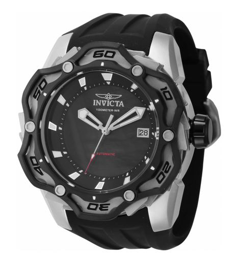 Invicta Ripsaw Automatic Men's 50mm Black MOP Dial Silicone Watch 44098-Klawk Watches