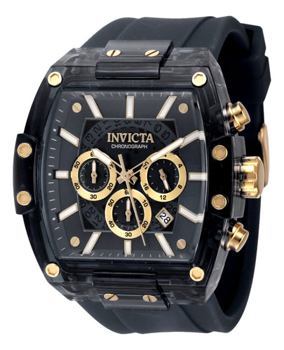 Invicta S1 Rally Diablo Men's 48mm Clear Black Anatomic Dial Chrono Watch 44348-Klawk Watches