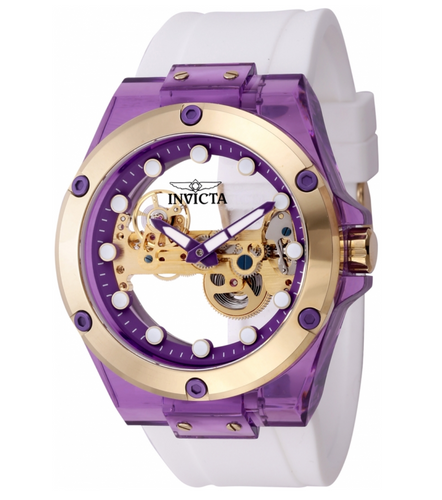 Invicta Speedway Mens 48mm Mechanical Hand-Wind Skeleton Dial Ghost Bridge 44397-Klawk Watches