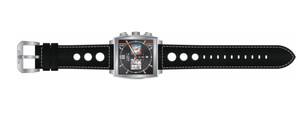 Invicta S1 Rally Cuadro Monaco Men's 45mm Black GMT Leather Chrono Watch 44747-Klawk Watches