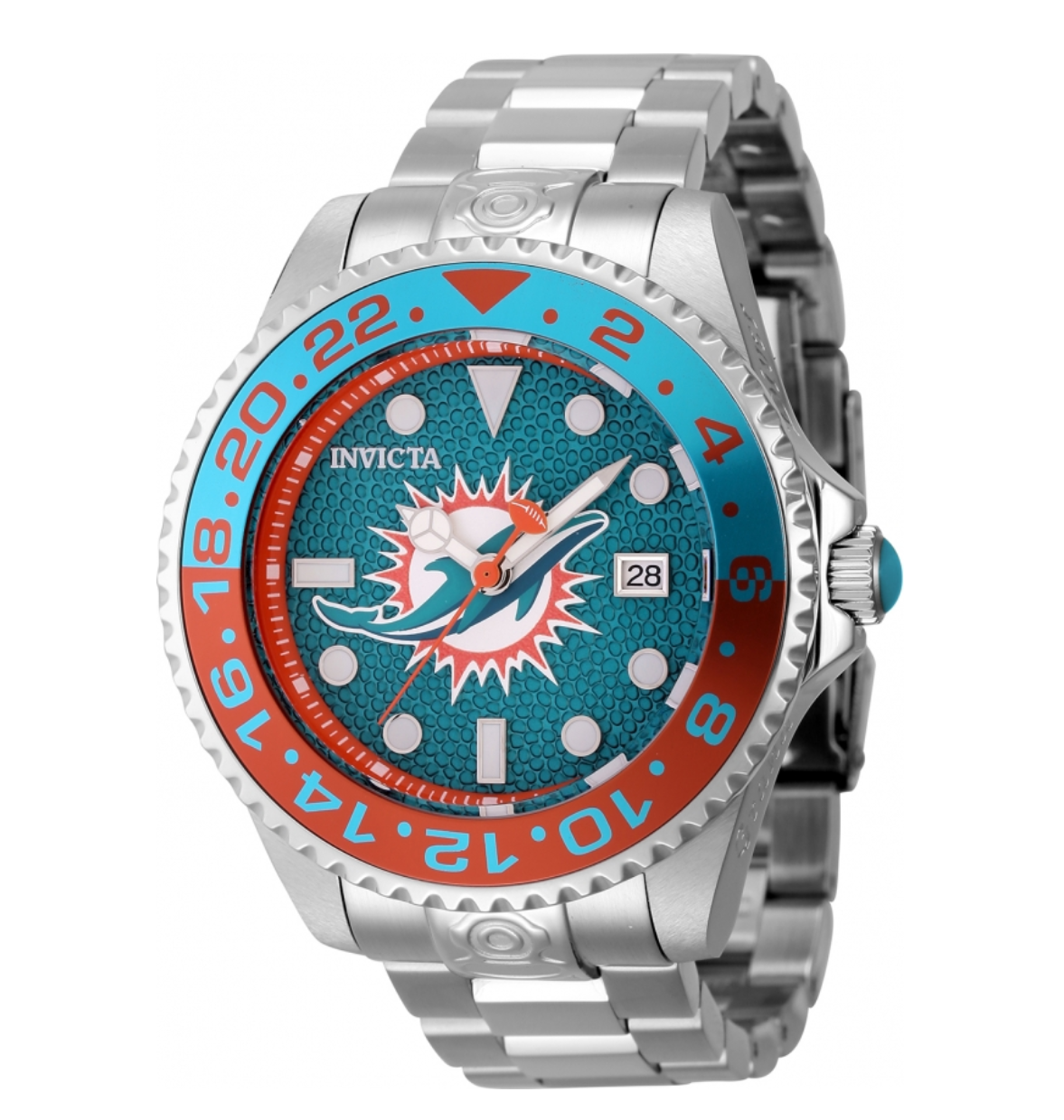 Invicta NFL Miami Dolphins Men's 47mm Grand Diver Automatic Watch