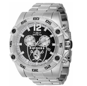 Invicta NFL Las Vegas Raiders Men's 52mm Carbon Fiber Flyback Chrono Watch 45415-Klawk Watches