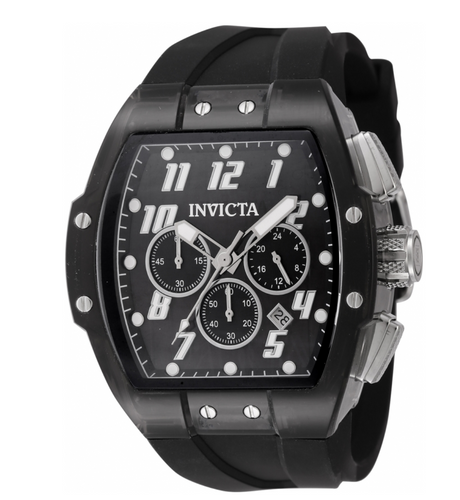 Invicta S1 Rally Black Smoke Men's 47mm Clear Case Chronograph Watch 45480-Klawk Watches