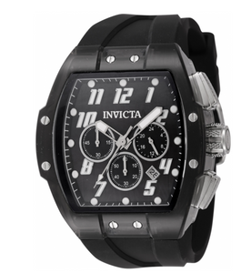 Invicta S1 Rally Black Smoke Men's 47mm Clear Case Chronograph Watch 45480-Klawk Watches