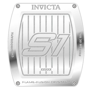 Invicta S1 Rally Crystal Chrono Men's 47mm Clear Case White Dial Watch 45481-Klawk Watches