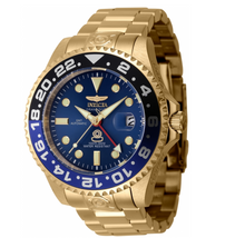 Load image into Gallery viewer, Invicta Grand Diver GMT Automatic Men&#39;s 47mm Blue Dial Gold Watch 45671-Klawk Watches
