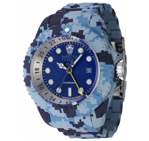 Invicta Hydromax Blue Camo Hydroplated Men's 52mm Swiss Quartz Watch 45940-Klawk Watches