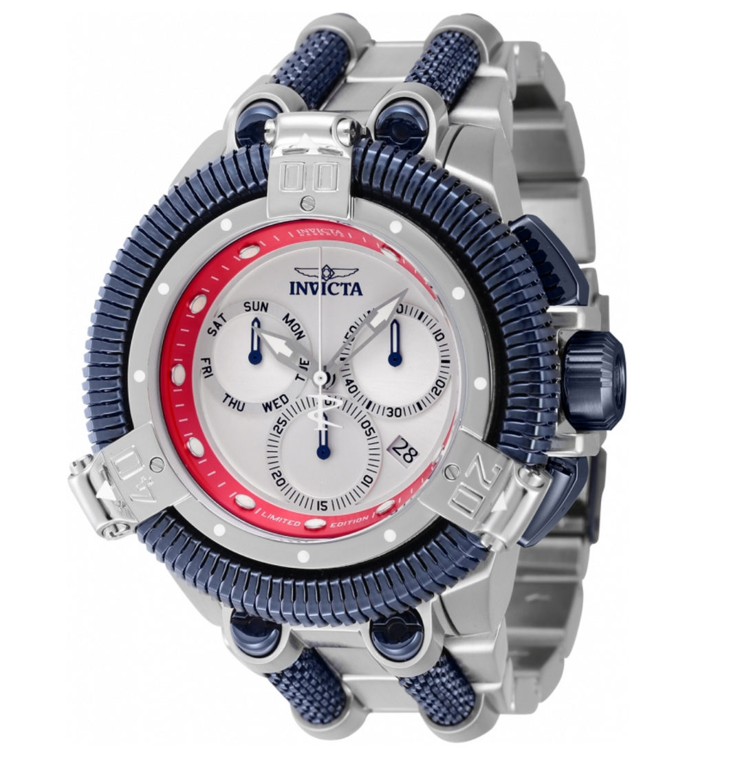 Invicta Reserve King Python Men's 50mm Limited Silver Swiss Chrono Watch 46245-Klawk Watches