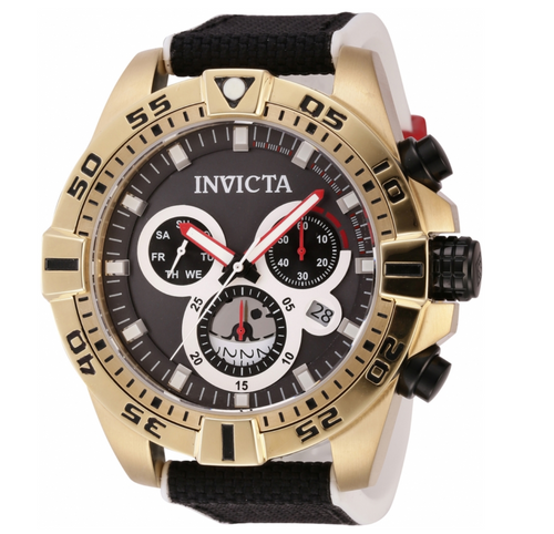 Invicta S1 Rally Accelerator Swiss Chrono Men's 51mm LARGE Gold Watch 46651-Klawk Watches