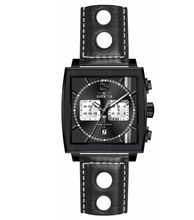 Load image into Gallery viewer, Invicta S1 Rally Cuadro Men&#39;s 45mm GMT Black Leather Chrono Watch 46853-Klawk Watches
