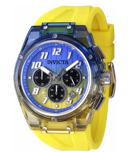 Invicta S1 Rally Prism Color Flip Men's 44mm Yellow & Blue Chrono Watch 47348-Klawk Watches