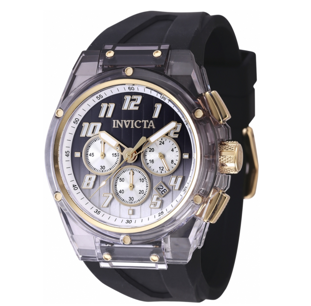 Invicta S1 Rally Prism Color Flip Men's 44mm Clear Case Chrono Watch 47352-Klawk Watches