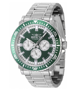 Invicta Ti-22 Titanium Men's 44mm Green Dial Multifunction Date Watch 47514-Klawk Watches