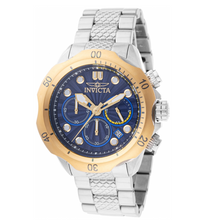 Load image into Gallery viewer, Invicta Venom Mid-Size Mens 47mm Blue Dial Gold Quartz Chrono Watch 47752-Klawk Watches
