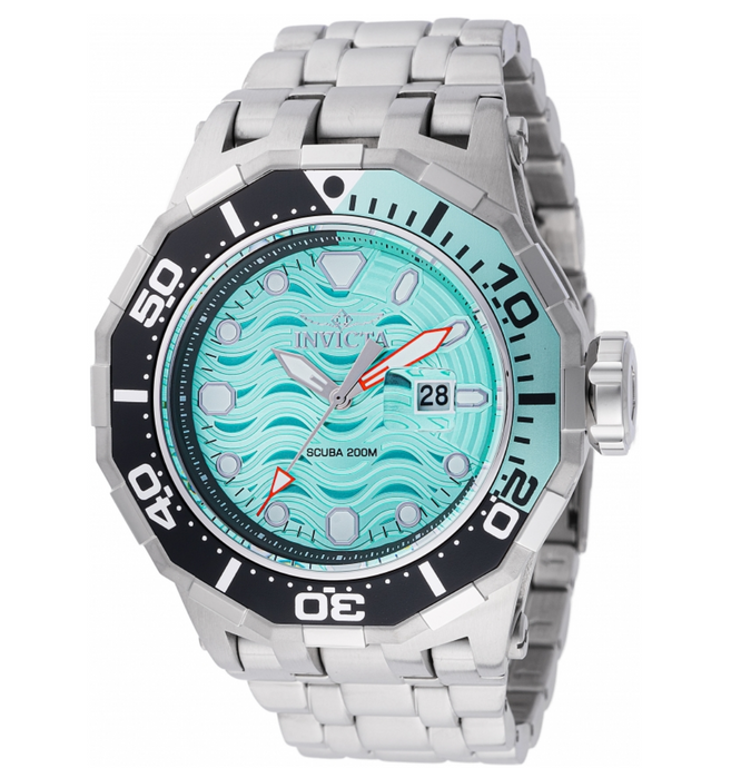 Invicta Pro Diver Scuba Wave 200M Men's 52mm Deep Sea Teal Quartz Watch 47846-Klawk Watches