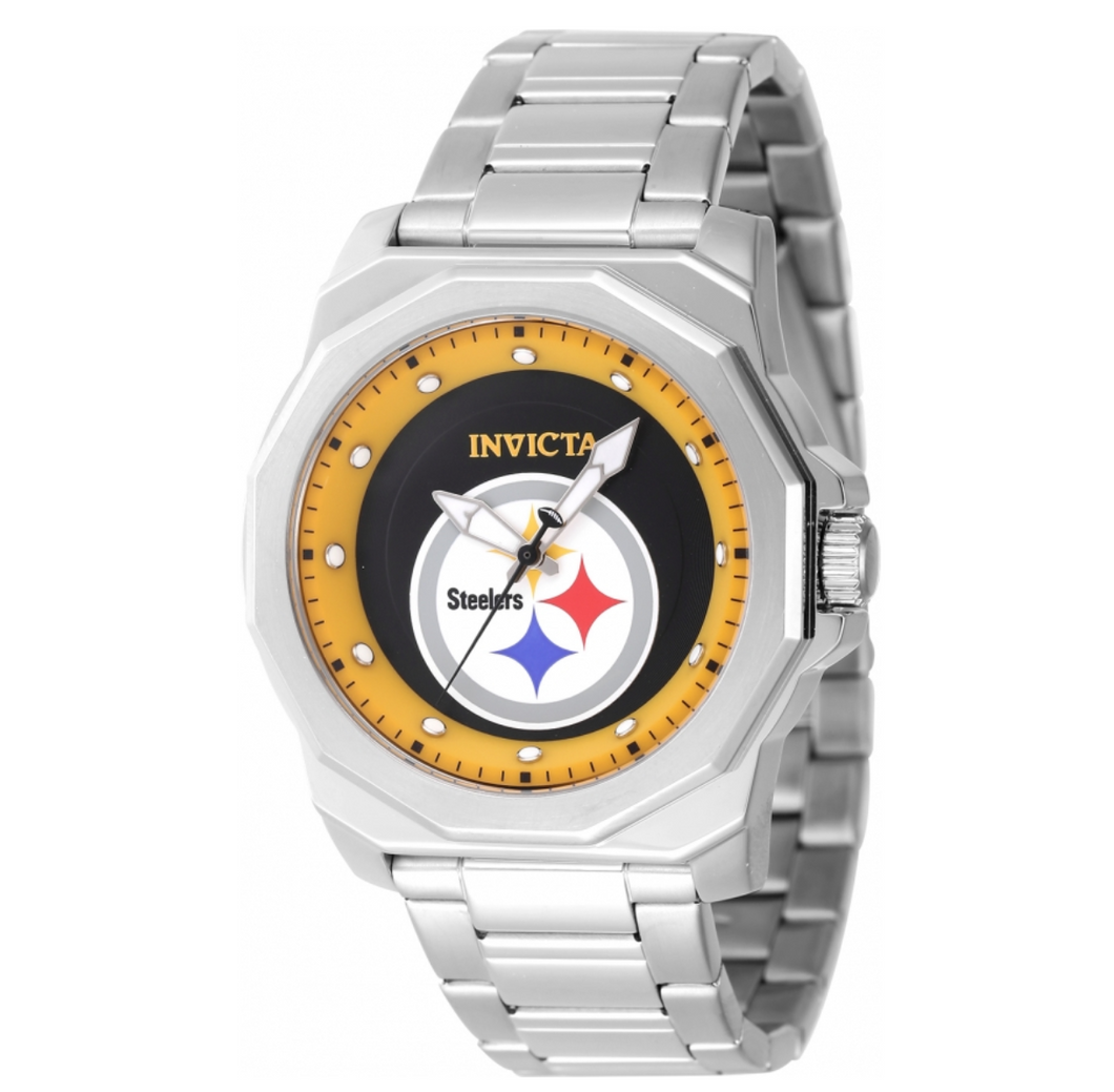 Invicta NFL Pittsburgh Steelers Men's 42mm Stainless Quartz Watch 47921-Klawk Watches
