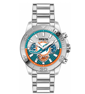 Invicta NFL Miami Dolphins Men's 45mm Quartz Chronograph Watch 47936-Klawk Watches