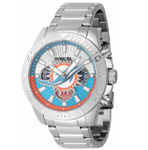Invicta NFL Miami Dolphins Men's 45mm Quartz Chronograph Watch 47936-Klawk Watches