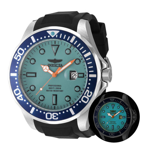 Invicta MEGA Grand Diver Men's LARGE 60mm Blue Lume Dial Quartz Watch 48034-Klawk Watches