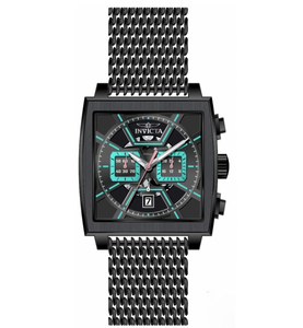 Invicta S1 Rally Cuadro Men's Midnight Pulse 45mm Black Chrono Watch 48037 RARE-Klawk Watches
