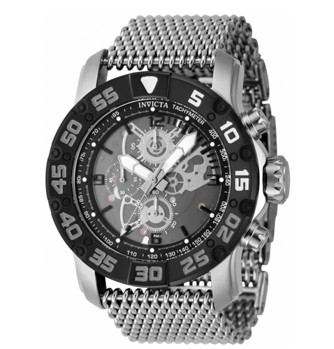 Invicta Racing JM Limited Ed Men's 48mm Black Silver Skeleton Chrono Watch 48052-Klawk Watches