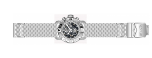 Invicta Racing JM Limited Ed Men's 48mm Silver Mesh Skeleton Chrono Watch 48053-Klawk Watches