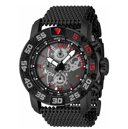 Invicta Racing JM Limited Edition Men's 48mm Black Skeleton Chrono Watch 48056-Klawk Watches