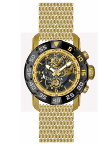 Invicta Racing JM Limited Men's 48mm Gold Skeleton Dial Chrono Watch 48058-Klawk Watches