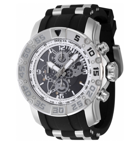 Invicta Racing JM Limited Men's 48mm Silver Quartz Skeleton Chrono Watch 48060-Klawk Watches
