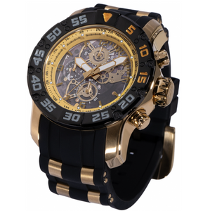 Invicta Racing JM Limited Ed Men's 48mm Gold Quartz Skeleton Chrono Watch 48065-Klawk Watches