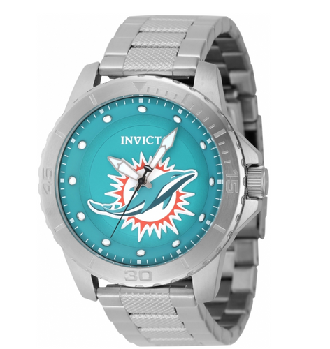 Invicta Pro Diver NFL Miami Dolphins Men's 48mm Stainless Quartz Watch 48087-Klawk Watches