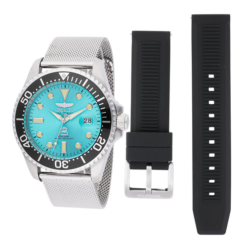 Invicta Pro Diver Interchangeable Strap Men's 42mm Teal Dial Quartz Watch 48213-Klawk Watches