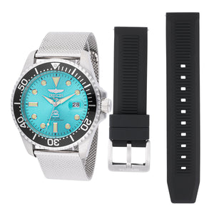 Invicta Pro Diver Interchangeable Strap Men's 42mm Teal Dial Quartz Watch 48213-Klawk Watches