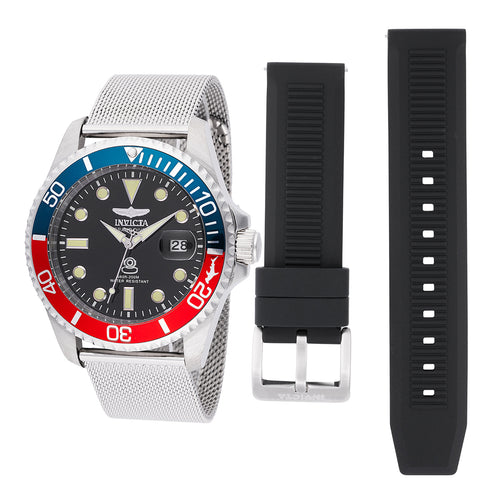 Invicta Pro Diver Interchangeable Strap Men's 42mm Pepsi Quartz Watch 48215-Klawk Watches