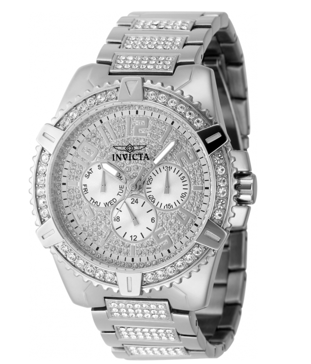Invicta Celestial Men's 45mm Luxe Pave Crystal Multi-Function Quartz Watch 48560-Klawk Watches