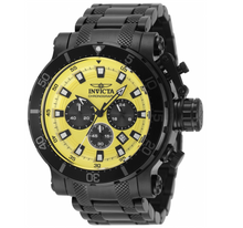 Load image into Gallery viewer, Invicta Coalition Forces Night Hawk Yellow Men's 52mm Chrono Watch Black 49229-Klawk Watches

