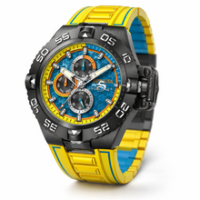 Load image into Gallery viewer, Invicta Subaqua Noma IV Men's 50mm Blue &amp; Yellow Day Date Quartz Watch 49877-Klawk Watches
