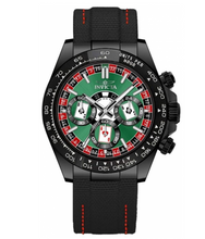 Load image into Gallery viewer, Invicta Speedway Montecarlo Casino Men's 40mm Black Leather Chrono Watch 50517-Klawk Watches
