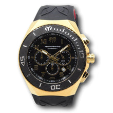 Load image into Gallery viewer, Technomarine Ocean Manta Men's 48mm Black Dial Gold Sport Chrono Watch TM-215066-Klawk Watches
