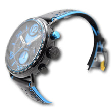 Load image into Gallery viewer, Invicta Racing Men's 44mm Blue &amp; Black Leather Japan Chronograph Watch 49367-Klawk Watches
