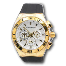 Load image into Gallery viewer, Technomarine Cruise California Men's 47mm White Pearl Dial Gold Chrono Watch-Klawk Watches
