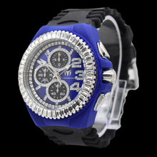 Load image into Gallery viewer, TechnoMarine Cruise JellyFish Mens 45mm Blue 260 Crystals Chrono Watch TM-121182-Klawk Watches

