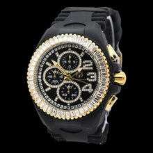 Load image into Gallery viewer, TechnoMarine Cruise JellyFish Men's 45mm Black Gold 260 Crystals Watch TM-121187-Klawk Watches
