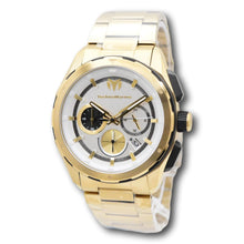 Load image into Gallery viewer, TechnoMarine Ocean Nomad Men's 43mm Silver Dial Gold Chronograph Watch TM-318093-Klawk Watches
