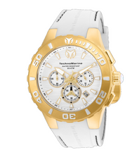 Load image into Gallery viewer, TechnoMarine Cruise Medusa Mens 44mm White Gold Chronograph Watch TM-115077-Klawk Watches
