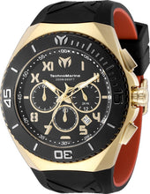 Load image into Gallery viewer, Technomarine Ocean Manta Men's 48mm Black Dial Gold Sport Chrono Watch TM-215066-Klawk Watches
