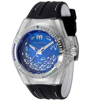 Load image into Gallery viewer, TechnoMarine Cruise Dream Women's 40mm Blue Pear Dial Colorful CZ Crystals Watch-Klawk Watches
