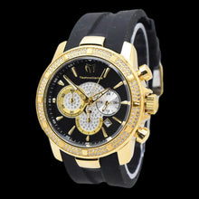 Load image into Gallery viewer, TechnoMarine UF6 TM-621011 Men's 45mm Gold Crystal Chronograph Black Watch-Klawk Watches
